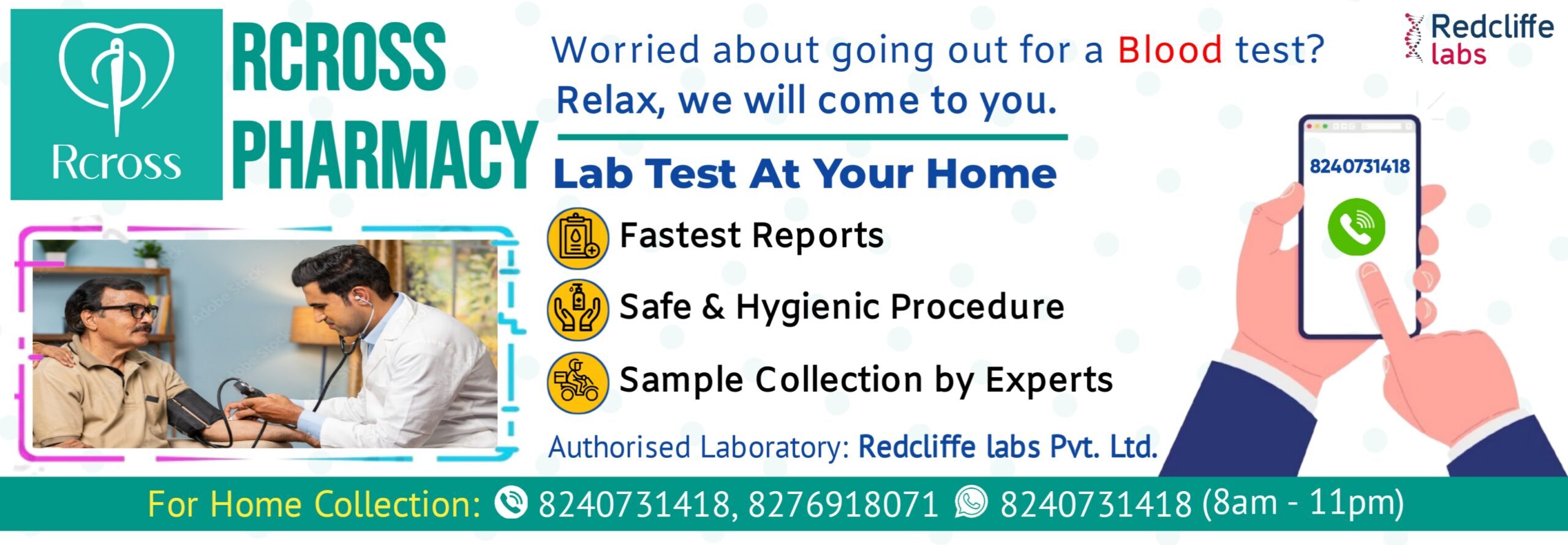 Lab Test at Your Home - RCROSS Pharmacy